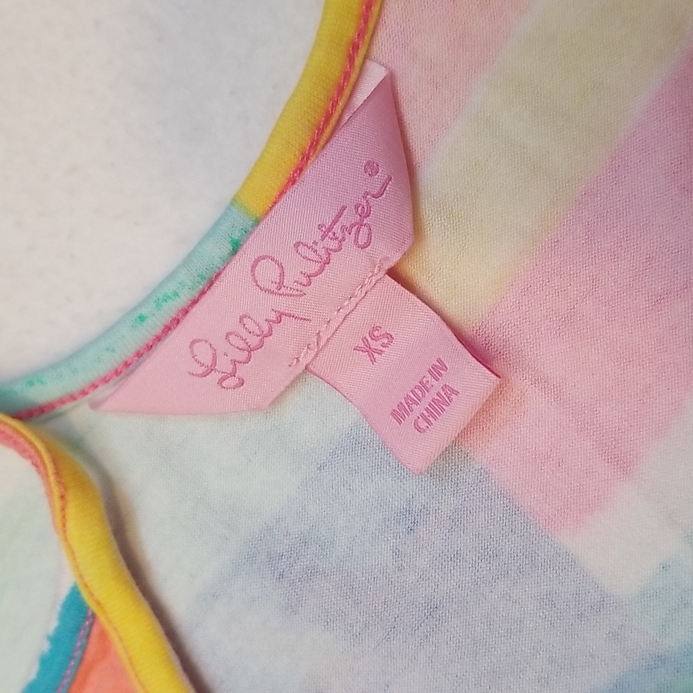 Lilly Pulitzer Gigi Neon Rainbow Maxi Dress - Picture 6 of 8